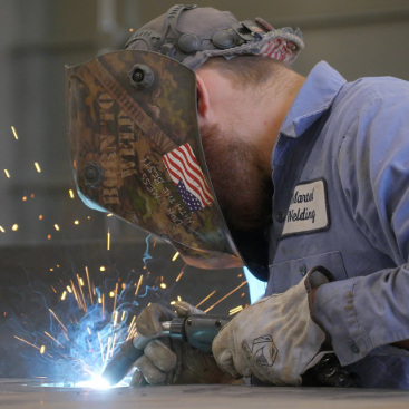 Man welding